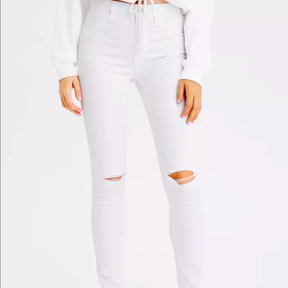 American Eagle White Pants -Plus